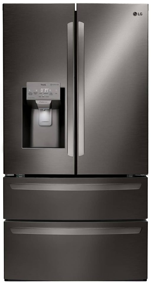 LG 28 Cu. Ft. Black Stainless Steel Smart Wi-Fi Enabled 4-Door French Door Refrigerator