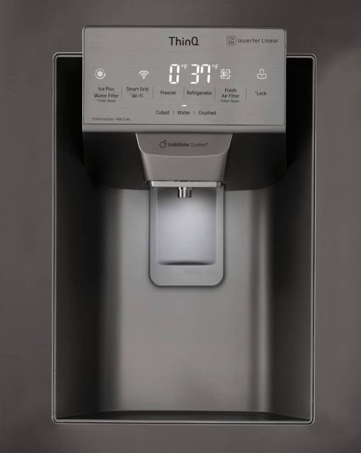 LG 28 Cu. Ft. Black Stainless Steel Smart Wi-Fi Enabled 4-Door French Door Refrigerator - Image 5
