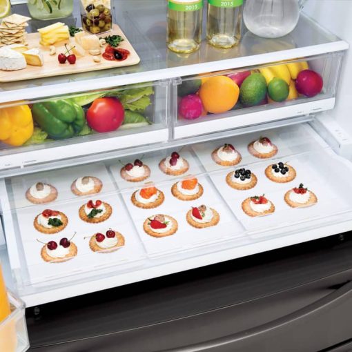 LG 28 Cu. Ft. Black Stainless Steel Smart Wi-Fi Enabled 4-Door French Door Refrigerator - Image 7
