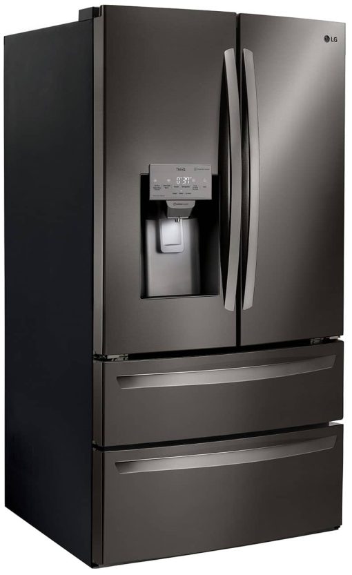 LG 28 Cu. Ft. Black Stainless Steel Smart Wi-Fi Enabled 4-Door French Door Refrigerator - Image 4