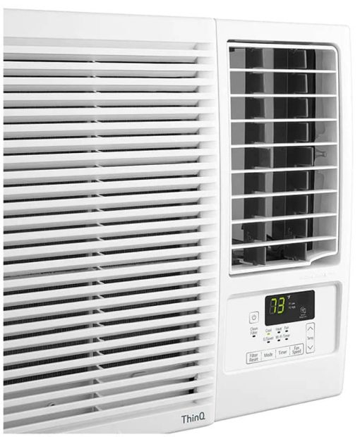LG 12,000 BTU White Smart Wi-Fi Enabled Window Air Conditioner, Cooling & Heating - Image 7