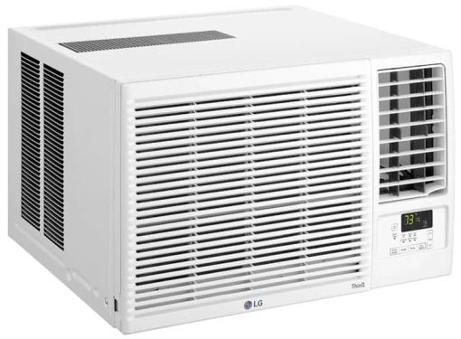 LG 12,000 BTU White Smart Wi-Fi Enabled Window Air Conditioner, Cooling & Heating - Image 3