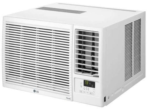 LG 12,000 BTU White Smart Wi-Fi Enabled Window Air Conditioner, Cooling & Heating - Image 2