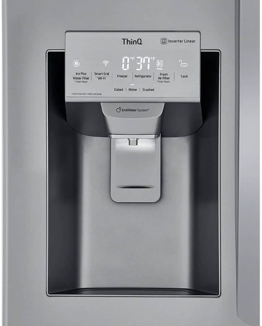 LG 24.5 Cu. Ft. Print Proof Stainless Steel Smart French Door Refrigerator With Craft Ice - Image 10