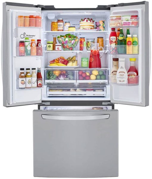 LG 24.5 Cu. Ft. Print Proof Stainless Steel Smart French Door Refrigerator With Craft Ice - Image 2
