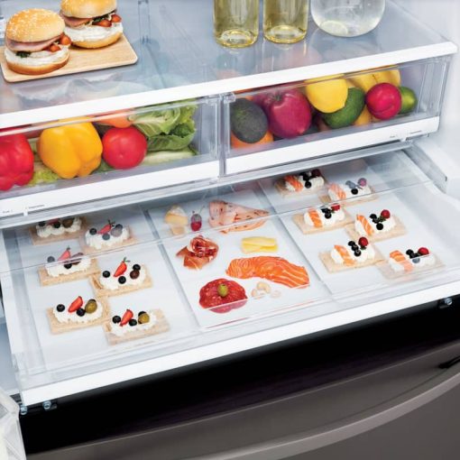 LG 26.2 Cu. Ft. PrintProof Black Stainless Steel Smart Wi-Fi Enabled French Door Refrigerator - Image 7