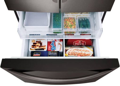 LG 26.2 Cu. Ft. PrintProof Black Stainless Steel Smart Wi-Fi Enabled French Door Refrigerator - Image 8