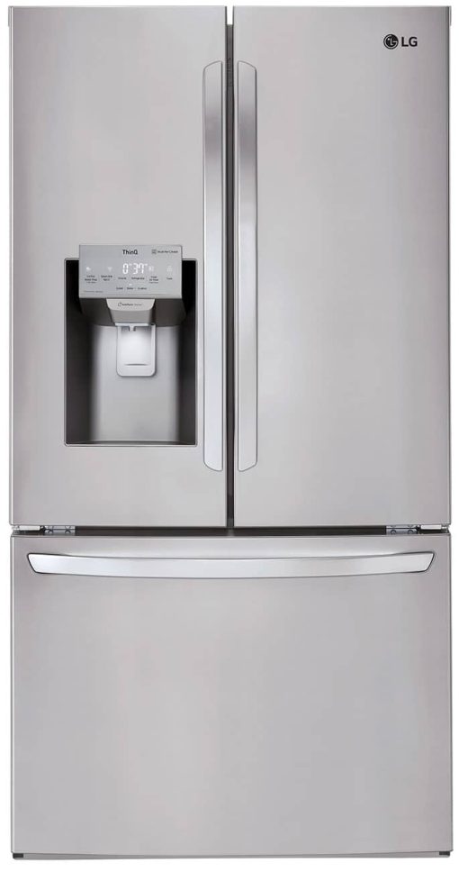 LG 26.2 Cu. Ft. PrintProof Stainless Steel Smart Wi-Fi Enabled French Door Refrigerator