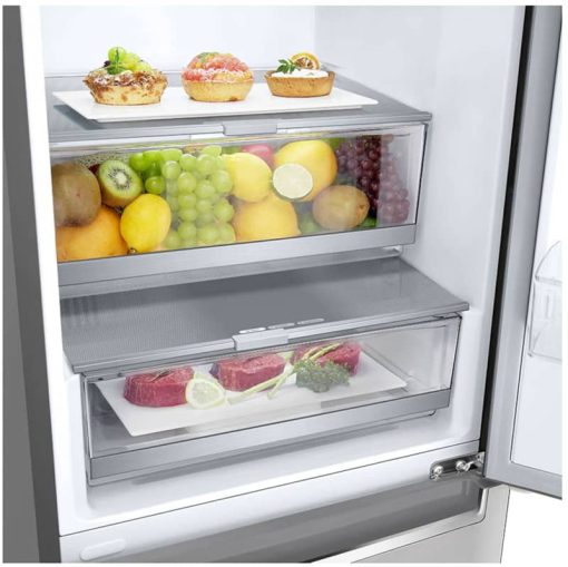 LG 12 Cu. Ft. PrintProof Stainless Steel Counter-Depth Bottom Freezer Refrigerator - Image 10