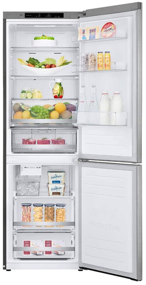 LG 12 Cu. Ft. PrintProof Stainless Steel Counter-Depth Bottom Freezer Refrigerator - Image 3
