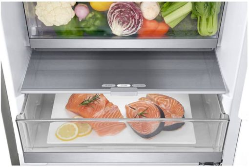 LG 12 Cu. Ft. PrintProof Stainless Steel Counter-Depth Bottom Freezer Refrigerator - Image 11