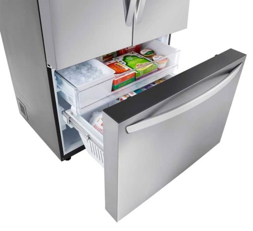 LG 26.5 Cu. Ft. Stainless Steel 3-Door French Door Refrigerator - Image 13
