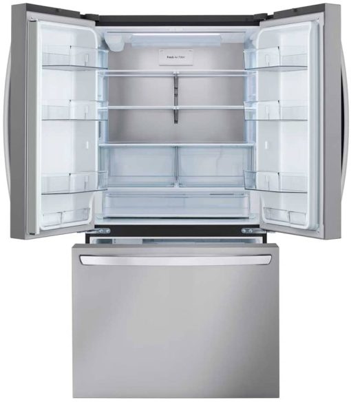 LG 26.5 Cu. Ft. Stainless Steel 3-Door French Door Refrigerator - Image 2