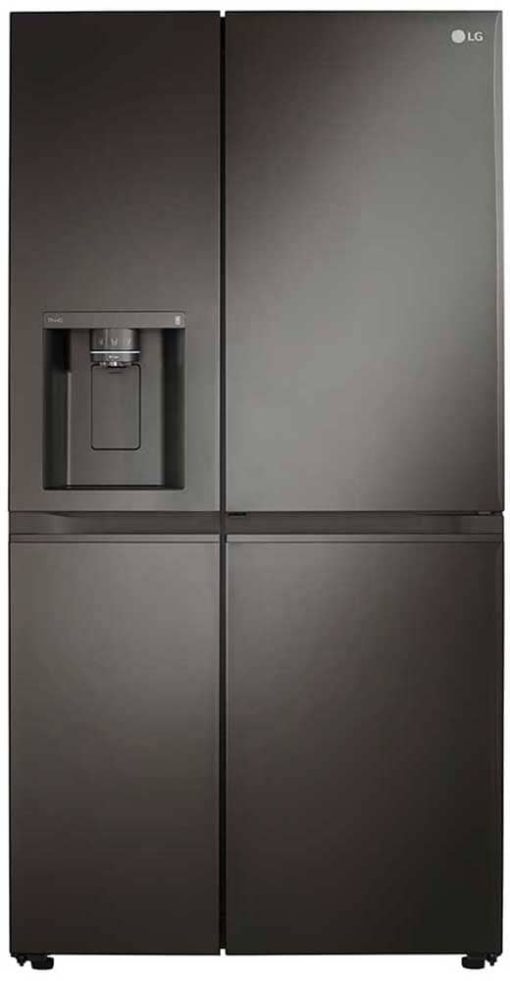 LG ADA 27 Cu. Ft. PrintProof Black Stainless Steel Side-By-Side Door-In-Door Refrigerator With Craft Ice