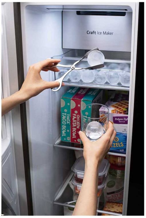 LG ADA 27 Cu. Ft. PrintProof Black Stainless Steel Side-By-Side Door-In-Door Refrigerator With Craft Ice - Image 6