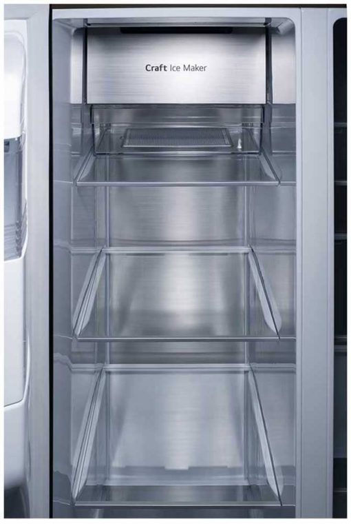 LG ADA 27 Cu. Ft. PrintProof Black Stainless Steel Side-By-Side Door-In-Door Refrigerator With Craft Ice - Image 5