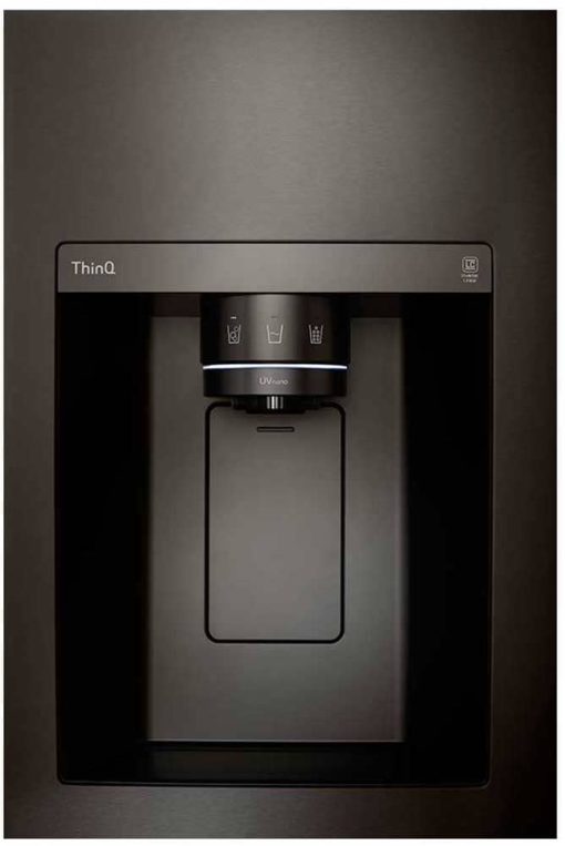 LG ADA 27 Cu. Ft. PrintProof Black Stainless Steel Side-By-Side Door-In-Door Refrigerator With Craft Ice - Image 8