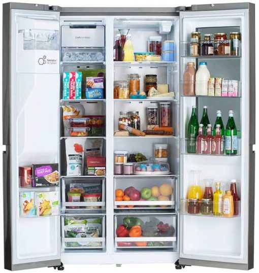 LG ADA 23 Cu. Ft. Stainless Steel Side-By-Side Refrigerator - Image 2