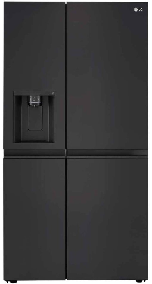 LG ADA 27 Cu. Ft. Smooth Black Side-By-Side Refrigerator With Smooth Touch Ice Dispenser