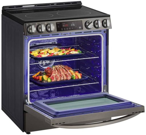 LG 6.3 Cu. Ft. PrintProof Black Stainless Steel Smart Wi-Fi Enabled Slide-In Electric Range - Image 9