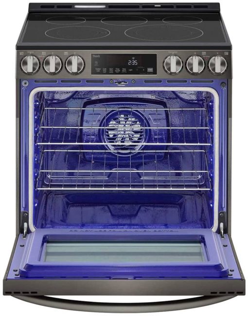 LG 6.3 Cu. Ft. PrintProof Black Stainless Steel Smart Wi-Fi Enabled Slide-In Electric Range - Image 2