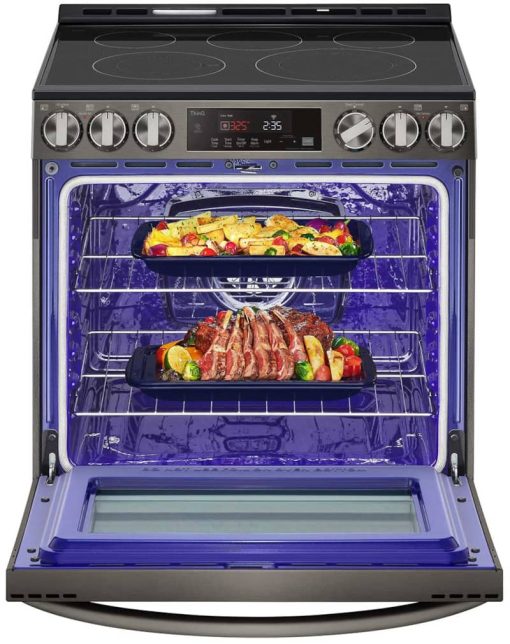 LG 6.3 Cu. Ft. PrintProof Black Stainless Steel Smart Wi-Fi Enabled Slide-In Electric Range - Image 3