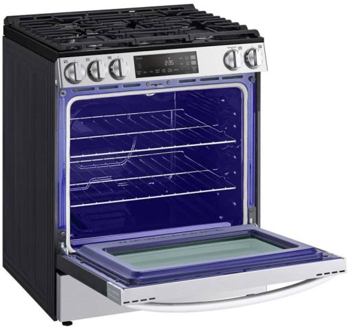LG 5.8 Cu. Ft. PrintProof Stainless Steel Smart Wi-Fi Enabled Slide-In Gas Range With EasyClean - Image 8