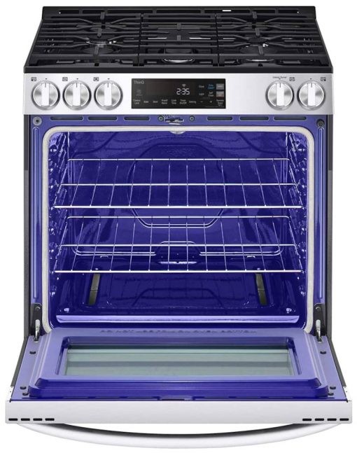 LG 5.8 Cu. Ft. PrintProof Stainless Steel Smart Wi-Fi Enabled Slide-In Gas Range With EasyClean - Image 2