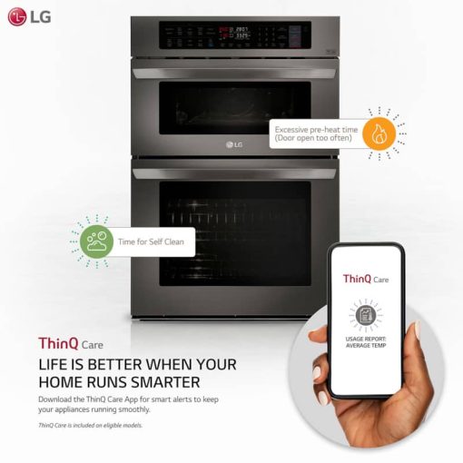 LG 30" Black Stainless Steel Smart Microwave Combination Oven - Image 9