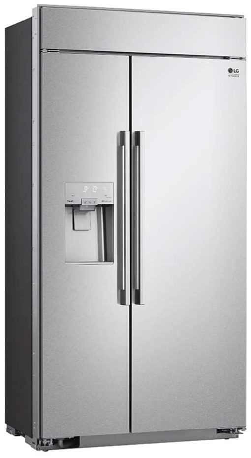 LG STUDIO 26 Cu. Ft. Stainless Steel Smart Built-In Side-By-Side Refrigerator With Ice & Water Dispenser - Image 6