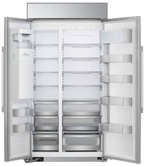 LG STUDIO 26 Cu. Ft. Stainless Steel Smart Built-In Side-By-Side Refrigerator With Ice & Water Dispenser - Image 2