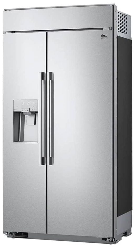 LG STUDIO 26 Cu. Ft. Stainless Steel Smart Built-In Side-By-Side Refrigerator With Ice & Water Dispenser - Image 5