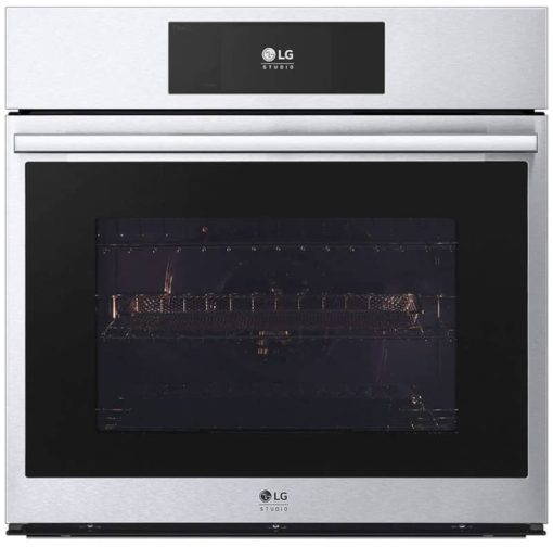 LG STUDIO 4.7 Cu. Ft. PrintProof Stainless Steel Smart InstaView Electric Built-In Single Wall Oven With Air Fry & Steam Sous Vide