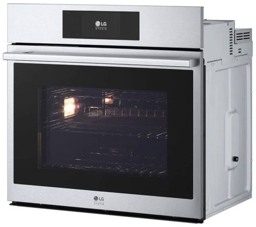 LG STUDIO 4.7 Cu. Ft. PrintProof Stainless Steel Smart InstaView Electric Built-In Single Wall Oven With Air Fry & Steam Sous Vide - Image 4