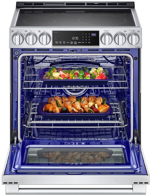 LG STUDIO 6.3 Cu. Ft. Stainless Steel Smart Wi-Fi Slide-In Electric Range With ProBake Convection And EasyClean - Image 4
