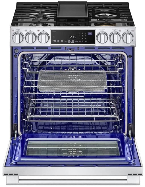LG STUDIO 6.3 Cu. Ft. Stainless Steel Smart Wi-Fi Slide-In Gas Range With ProBake Convection And EasyClean - Image 3