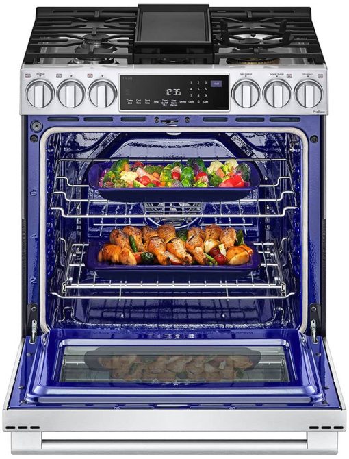 LG STUDIO 6.3 Cu. Ft. Stainless Steel Smart Wi-Fi Slide-In Gas Range With ProBake Convection And EasyClean - Image 4