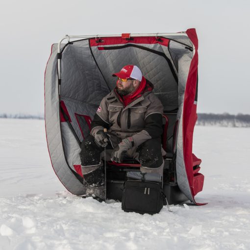 Wide One Flip Shelter Portable Ice Fishing House - Image 3