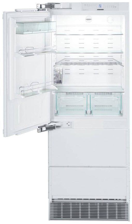 Liebherr 30" Panel Ready Left-Hinge Built-In Bottom Freezer Refrigerator With NoFrost