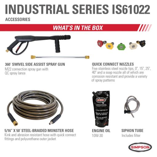 Industrial Pressure Washer 3000PSI 2.7GPM - 50 State Certified - Image 8