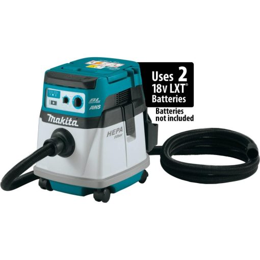 Makita 36V (18V X2) LXT Dry Dust Extractor/Vacuum Brushless Cordless 4 Gallon HEPA Filter AWS Bare Tool