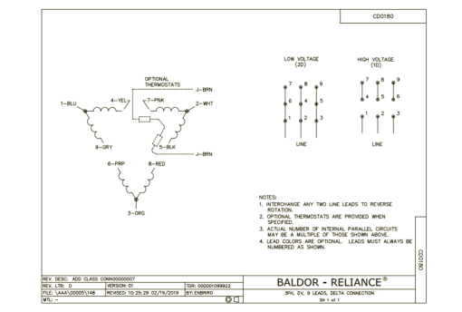 BALDOR CEM7058T 25//20HP, 1775//1475RPM, 3PH, 60//50HZ, 284T Explosion Proof Motor - Image 2