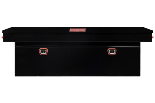Weather Guard Saddle Truck Tool Box Steel Full Deep Gloss Black - Image 3