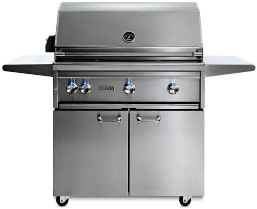 Lynx Professional 36" Stainless Steel Freestanding Natural Gas Grill With 1 Trident Infrared Burner And 2 Ceramic Burners And Rotisserie