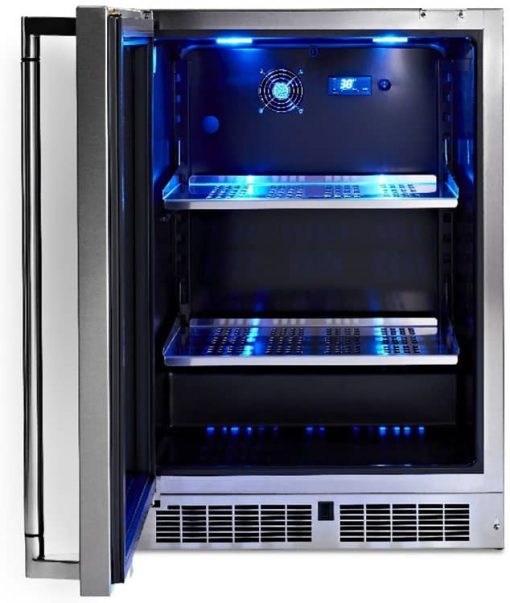 Lynx 24" Stainless Glass Left-Hinge Outdoor Refrigerator - Image 2