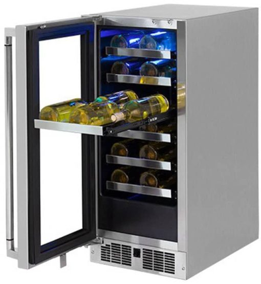 Lynx Professional 15" Stainless Frame Left-Hinge Outdoor Wine Cellar