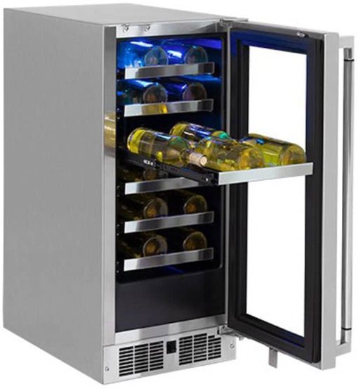 Lynx Professional 15" Stainless Frame Right-Hinge Outdoor Wine Cellar