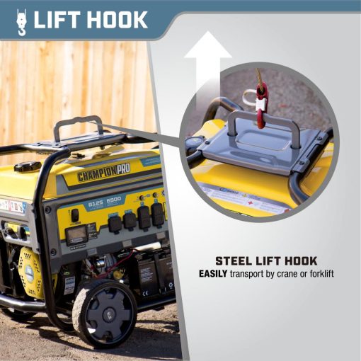 Champion PRO Generator 6500 Watt Professional Grade Portable with CO Shield & Electric Start - Image 15