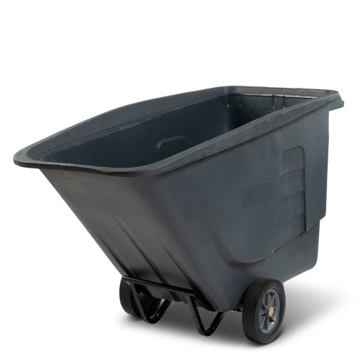 Toter 1 Cubic Yard 1200 lbs Capacity Standard Duty Tilt Truck Gray - Image 4
