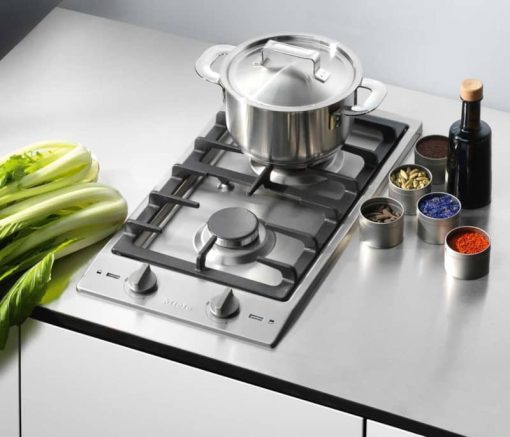 Miele CS 1012-1 LP 12" Stainless Steel Liquid Propane CombiSet - Image 2